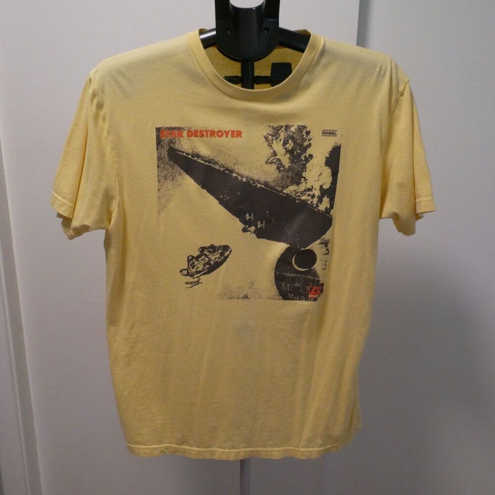 Star Wars Jawas Parody T-Shirt Jaws Movie Poster Spoof White Size L